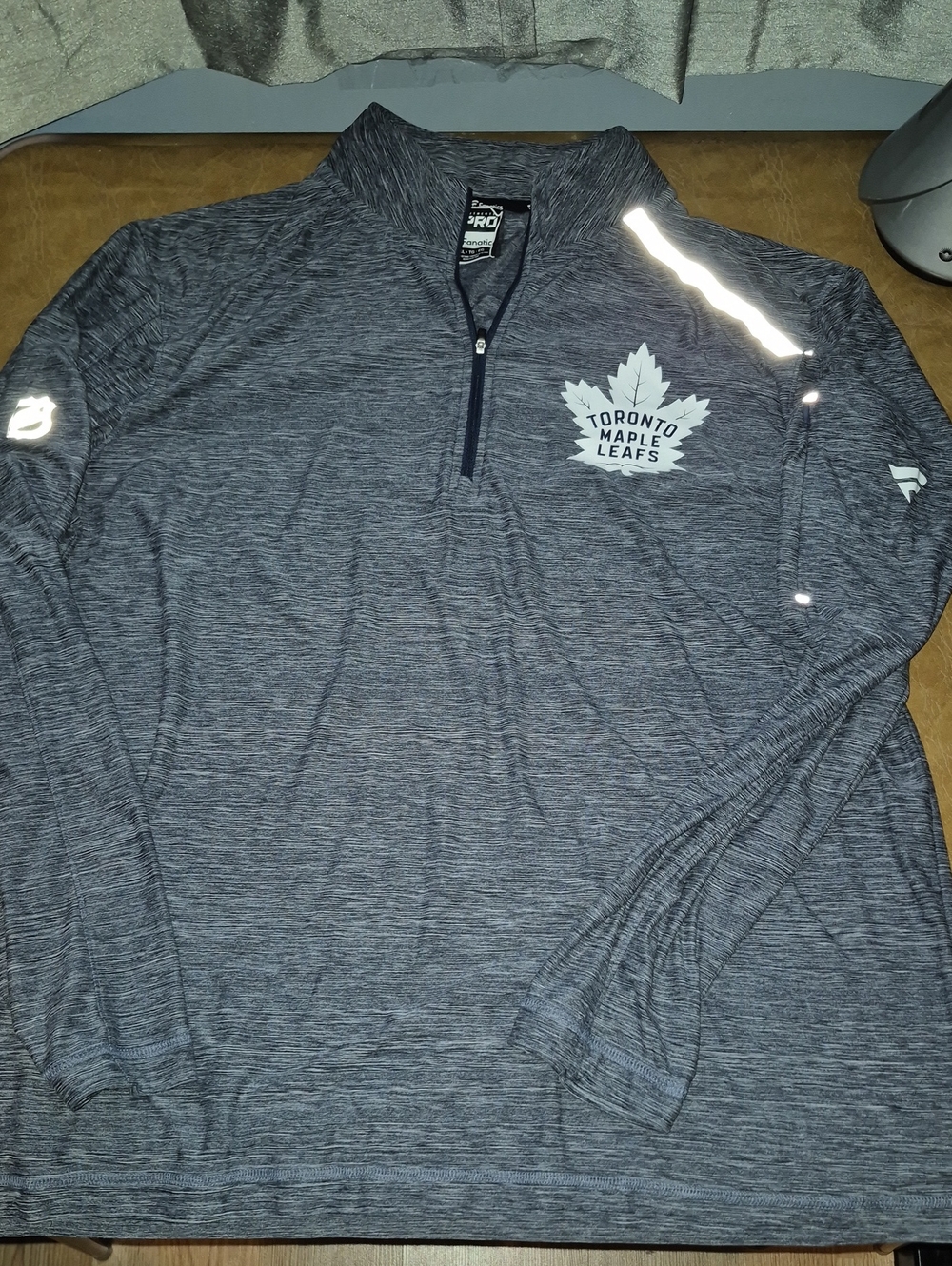 Fanatics Pro Toronto Maple Leafs Men's Navy Quarter-Zip Pullover..size XL